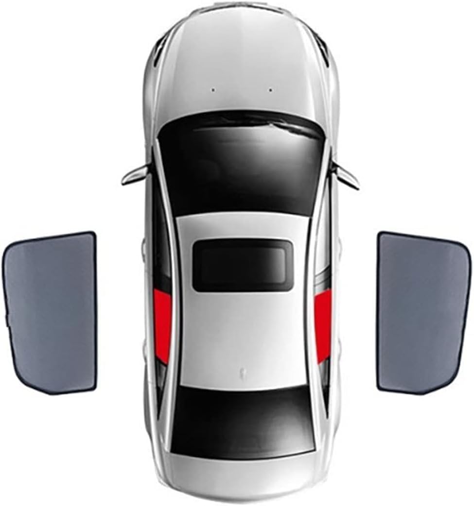 Auto Seitenscheiben Sonnenschutz für Benz GLC SUV(X254) 2022 2023, Front Heck Magnetischer Sonnenblende UV-Schutz Anti-Moskito Zubehör,B 2PCS Rear von FOXZY