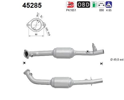 Fppl Katalysator [Hersteller-Nr. 45285] für BMW von FPPL