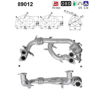 Fppl Katalysator [Hersteller-Nr. 89012] für Subaru von FPPL