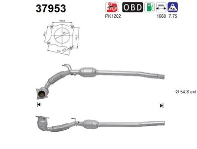 Fppl Katalysator [Hersteller-Nr. 37953] für VW von FPPL