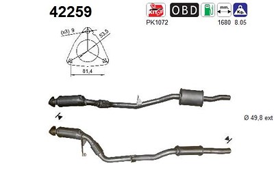 Fppl Katalysator [Hersteller-Nr. 42259] für Audi von FPPL