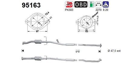 Fppl Katalysator [Hersteller-Nr. 95163] für Toyota von FPPL