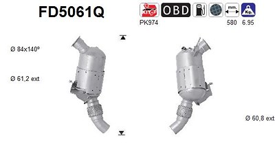 Fppl Ruß-/Partikelfilter, Abgasanlage [Hersteller-Nr. FD5061Q] für BMW von FPPL