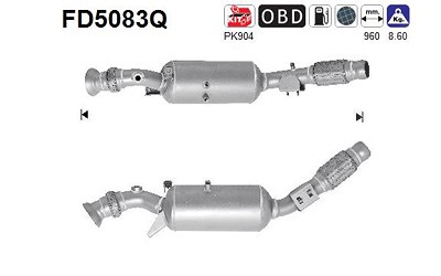 Fppl Ruß-/Partikelfilter, Abgasanlage [Hersteller-Nr. FD5083Q] für Mercedes-Benz von FPPL