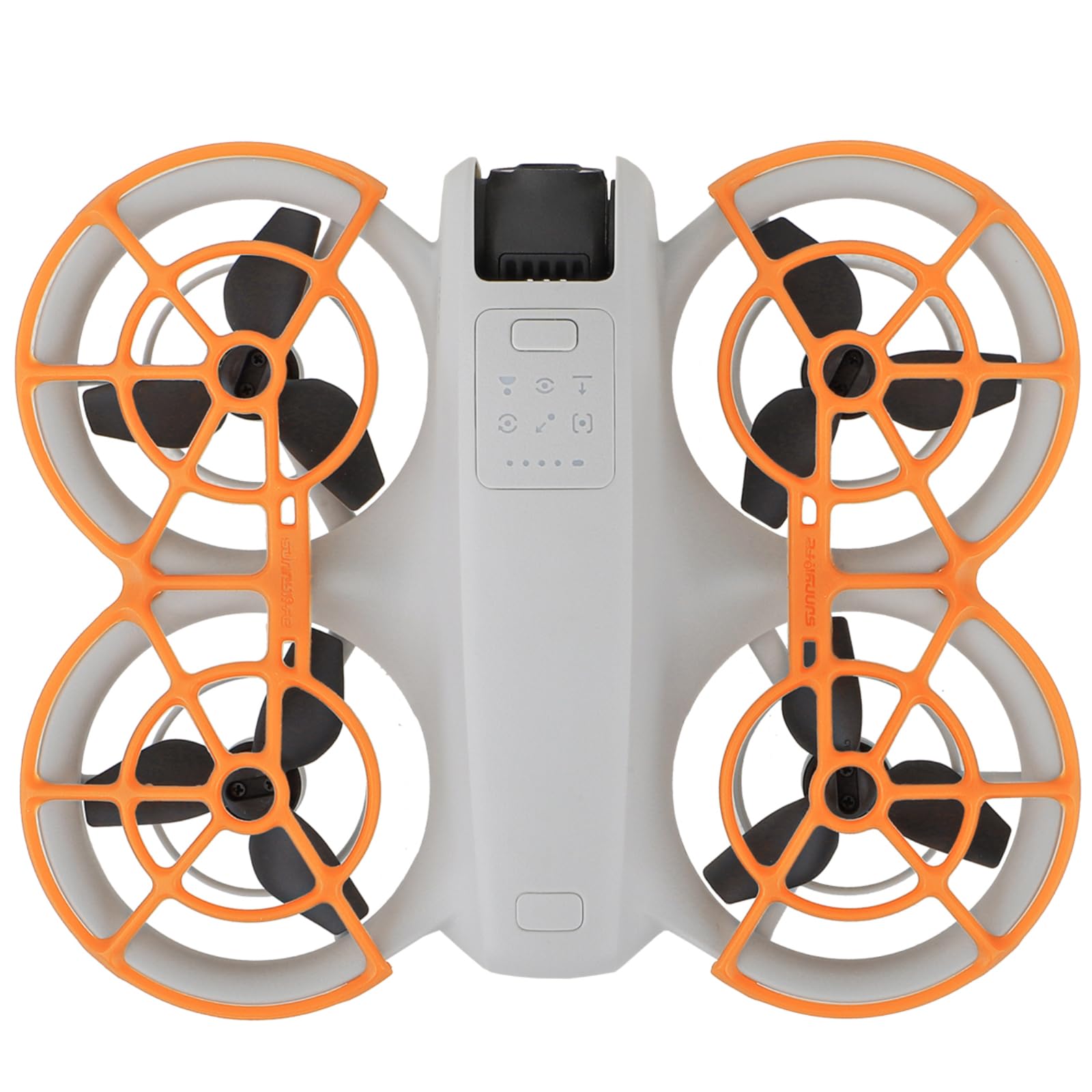 FPVtosky Propellerschutz für DJI NEO, 360°-Paddelschutz, Kunststoff & leicht, Anti-Kratz- & Anti-Jamming Klingenschutz, passend für DJI NEO Drohnenzubehör (Orange) von FPVtosky