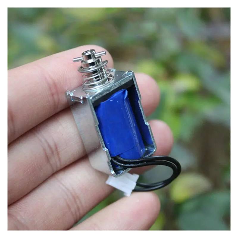 DC 6V 9V 12V Solenoid Magnet Electromagnet Push Pull Through Type Spring Magnet For Household Appliances von FQHIDMOMX