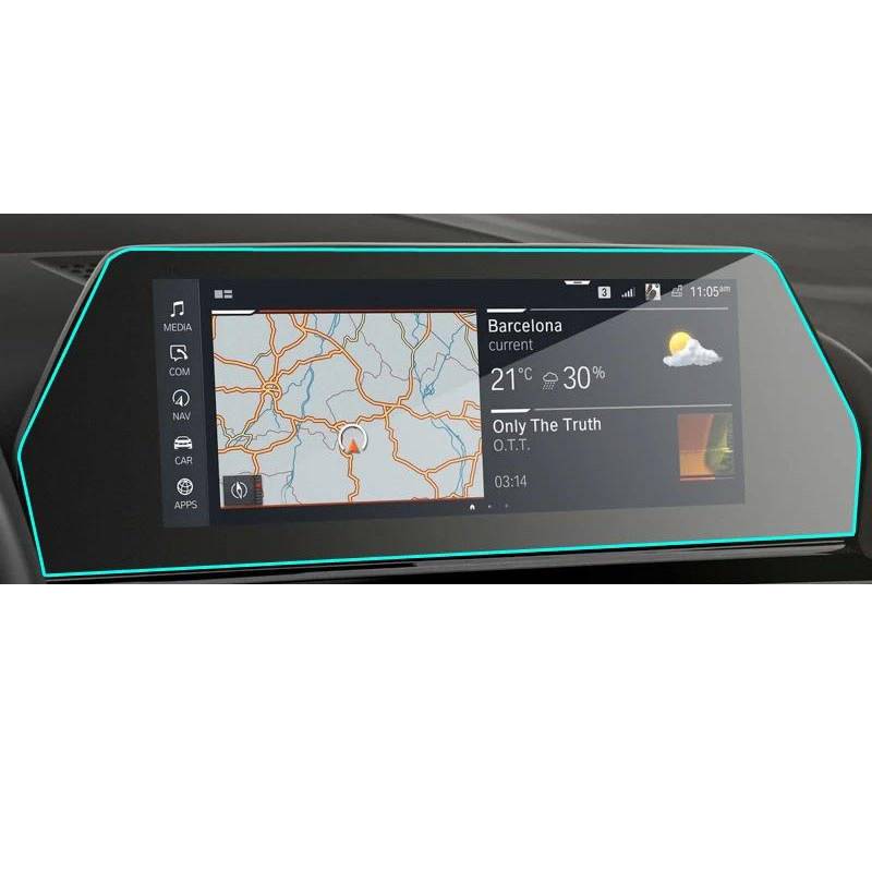 FQUIPCLU Navigation Schutzfolie Für BMW 8er 840i M850i ​​M8 Alpina B8 xDrive 2020-2021 Schutzfolie aus gehärtetem Glas von FQUIPCLU