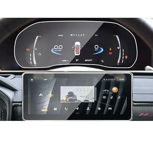 FQUIPCLU Navigation Schutzfolie Für Haval Jolion 2021 Armaturenbrett-Navigationsmembran, Auto-GPS-Display, gehärtetes Glas, 12,3 Zoll (GPS-Instrument) von FQUIPCLU