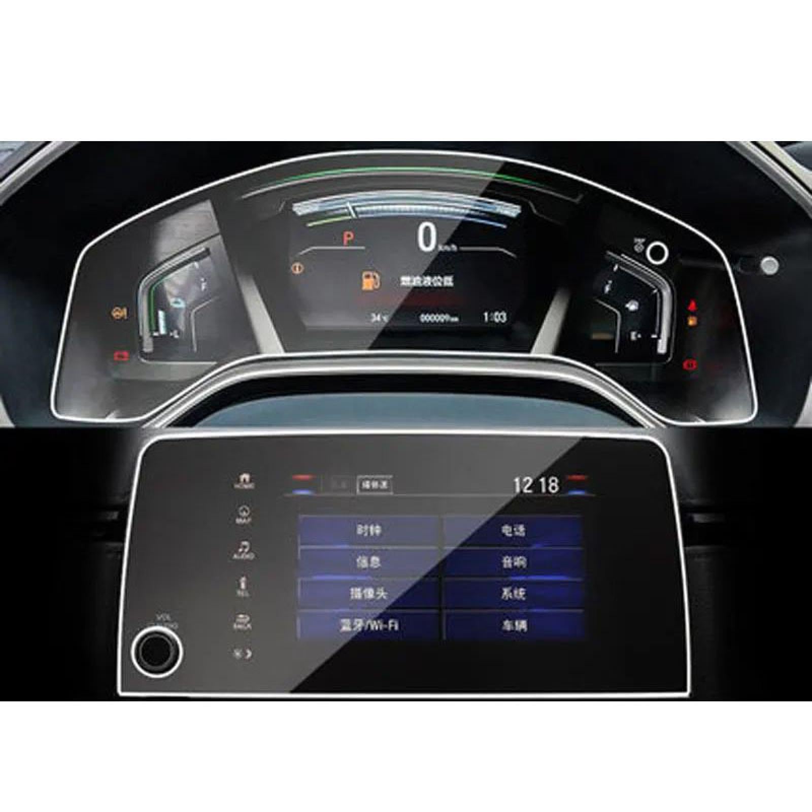 FQUIPCLU Navigation Schutzfolie Für Honda CR-V CRV 5. 2017 2020 GPS-Navigationsbildschirm, Stahlschutzfolie (GPS und Instrument) von FQUIPCLU