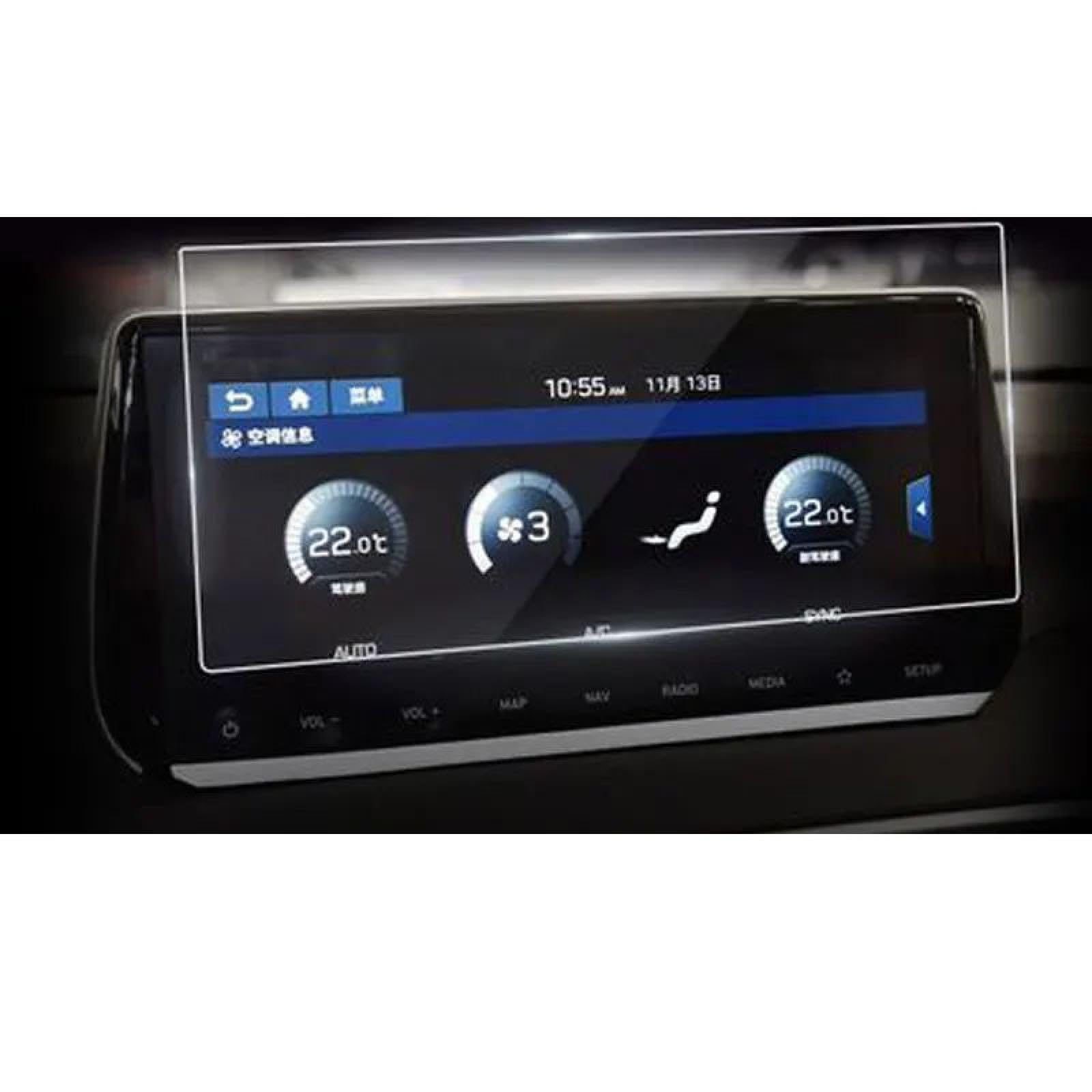 FQUIPCLU Navigation Schutzfolie Für Hyundai Tucson 2019 Displayschutzfolie aus gehärtetem Glas, Auto-GPS-Navigation, Touchscreen-Film, 8 Zoll (207 x 126 mm) von FQUIPCLU