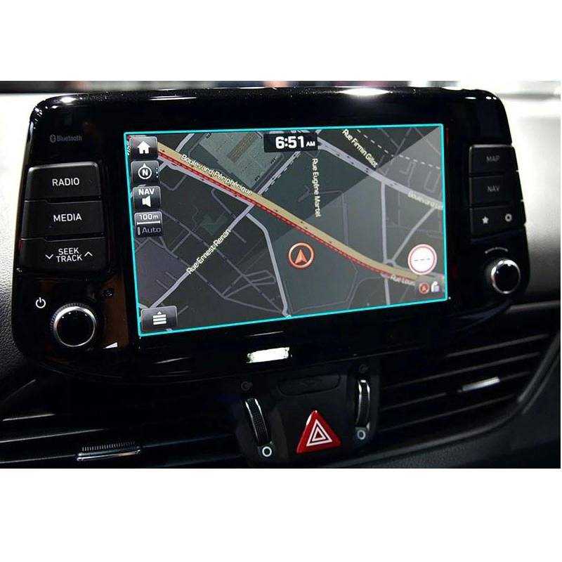 FQUIPCLU Navigation Schutzfolie Für Hyundai i30 I30 Estate I30N 8 Zoll 2017 2018 Bildschirm aus gehärtetem Glas aus Stahl Schutzfolie von FQUIPCLU