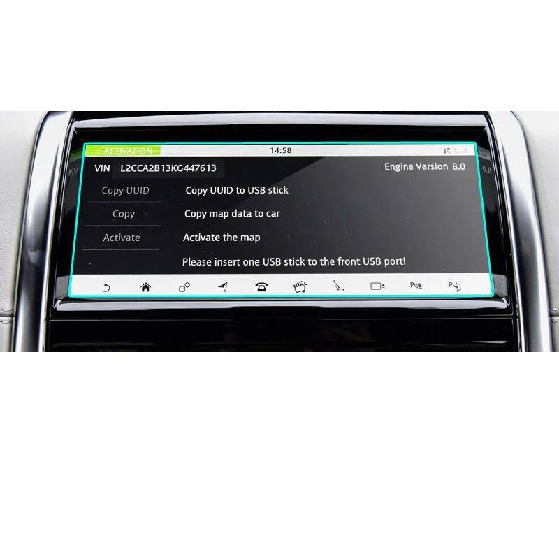 FQUIPCLU Navigation Schutzfolie Für Land Rover Discovery Sport 2020 Auto GPS Navigation Gehärtetem Glas Bildschirm Stahl Schutz Film von FQUIPCLU