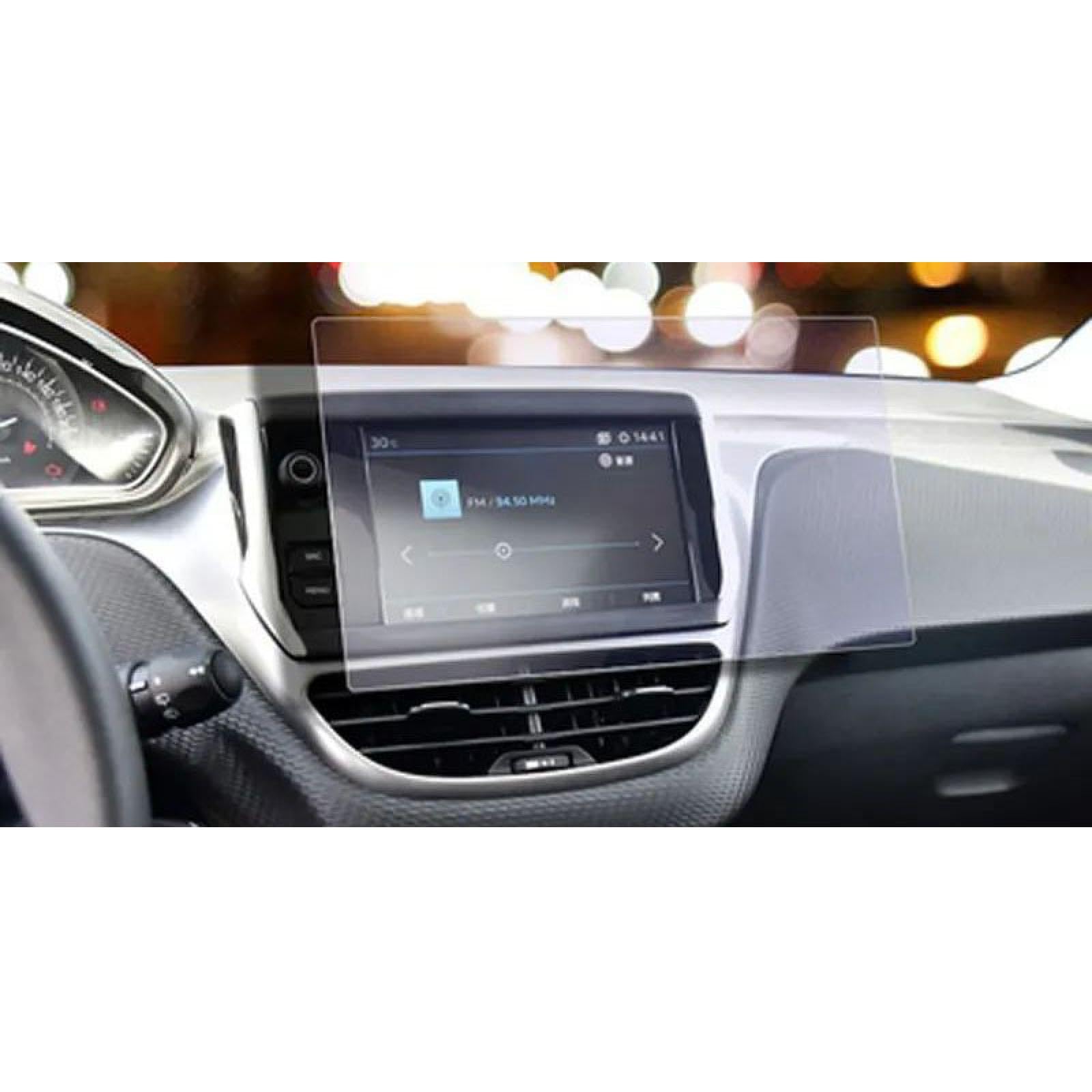 FQUIPCLU Navigation Schutzfolie Für Peugeot 2008 2018-2020 Auto GPS Navigation Gehärtetem Glas Screen Protector 7 Zoll von FQUIPCLU