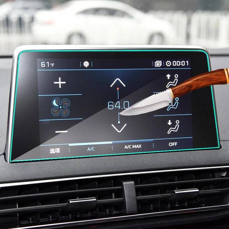 FQUIPCLU Navigation Schutzfolie Für Peugeot 3008 5008 2017-2019 Auto Navigtion gehärtetem Glas LCD Screen Schutzfolie Aufkleber von FQUIPCLU