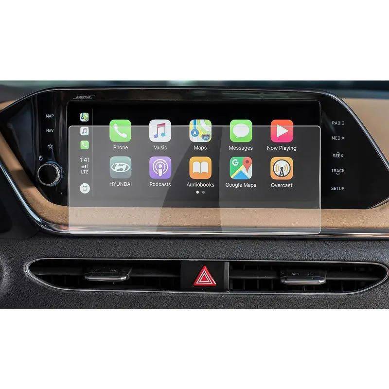 FQUIPCLU Navigation Schutzfolie Für Sonata DN8 2020 10,25 Zoll Auto Navigation Touch Center Screen Protector von FQUIPCLU