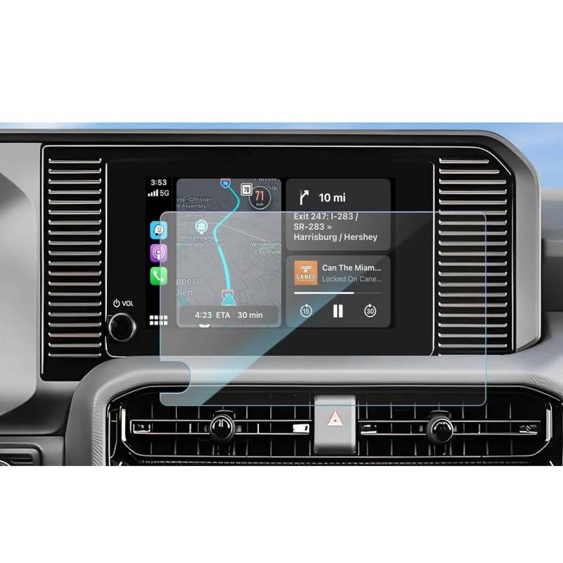 FQUIPCLU Navigation Schutzfolie Für Toyota Land Cruiser 2024 LCD-Autoradio 8 Zoll GPS-Navigation Gehärtetes Glas Bildschirmfolie von FQUIPCLU