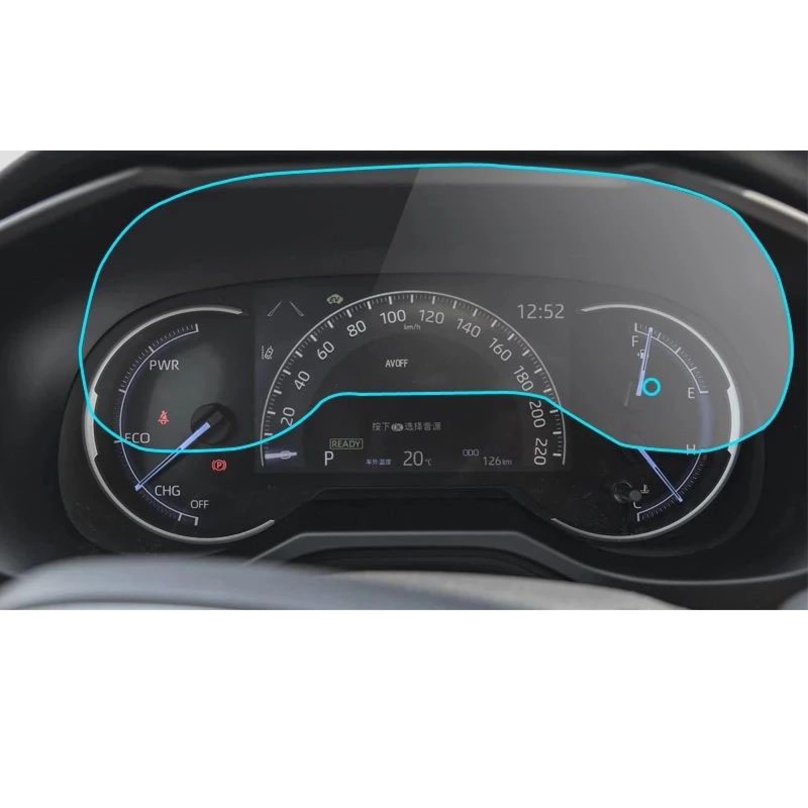 FQUIPCLU Navigation Schutzfolie Für Toyota RAV4 RAV-4 2020 Auto Instrument Panel Protector Dashboard Center Control Touchscreen von FQUIPCLU