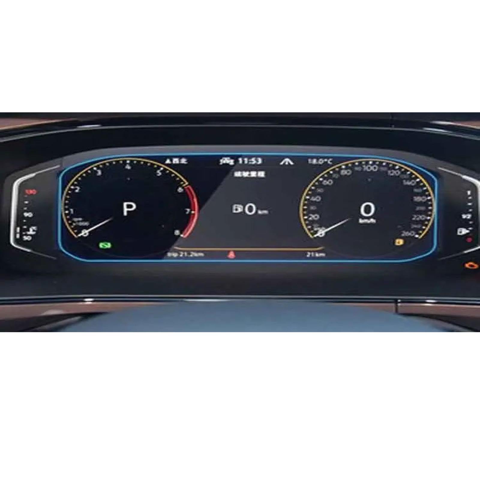 FQUIPCLU Navigation Schutzfolie Für VW T-ROC T ROC 2022 Auto-GPS-Navigation, Displayschutzfolie aus gehärtetem Glas (Armaturenbrett) von FQUIPCLU