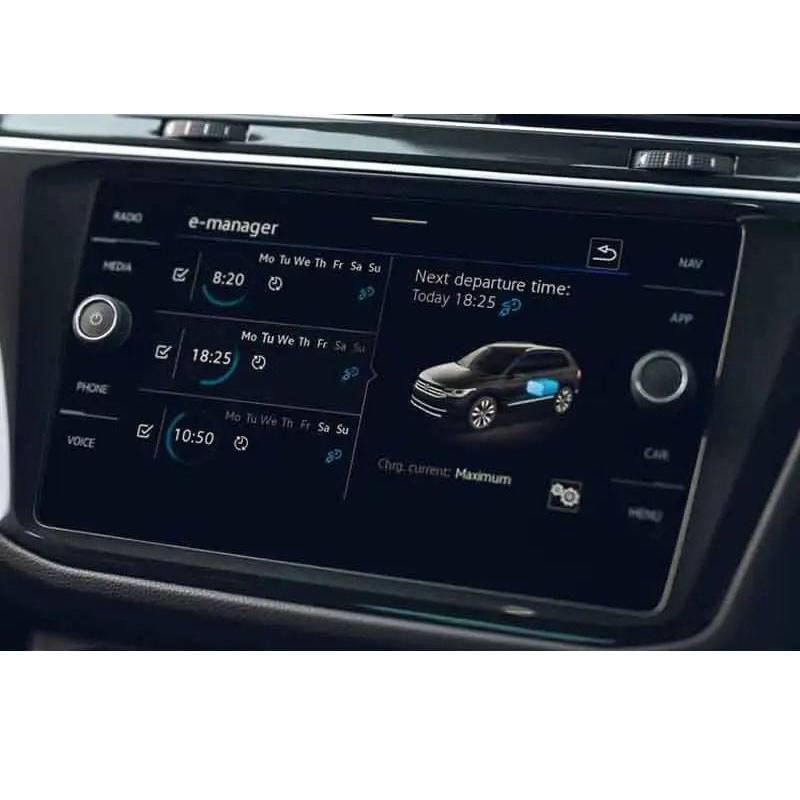 FQUIPCLU Navigation Schutzfolie Für VW Tiguan 2021 2022 Auto-Navigations-Armaturenbrett aus gehärtetem Glas, LCD-Bildschirmschutzfolie (GPS) von FQUIPCLU