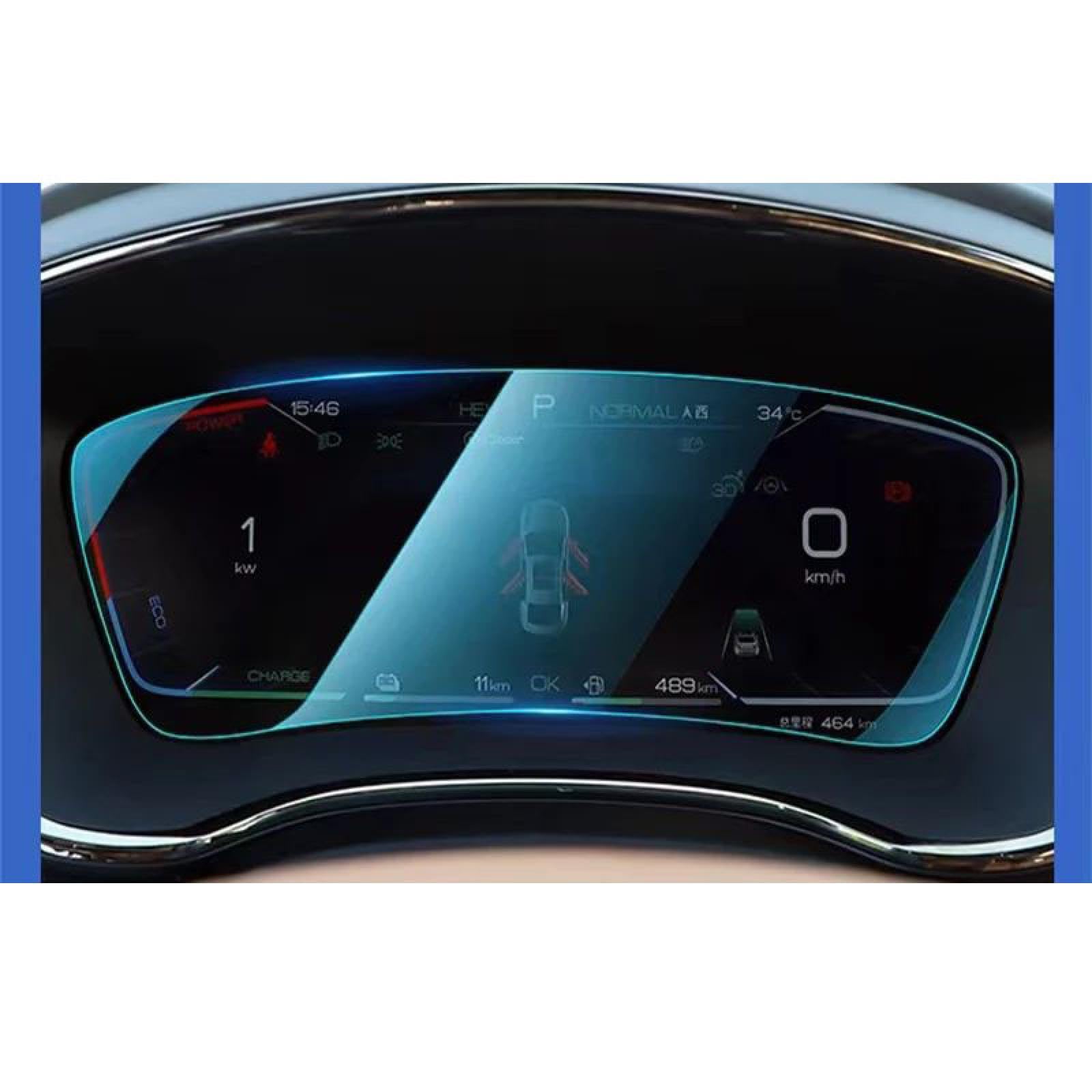 FQUIPCLU Navigation Schutzfolie für BYD Han EV 2020-2023 Auto-Infotainment-Radio, GPS-Navigation und Armaturenbrett-Schutzfolie (Instrument) von FQUIPCLU