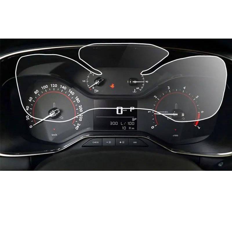 FQUIPCLU Navigation Schutzfolie für Citroen C5 Aircross 2019 2020 Autonavigation Displayschutzfolie aus gehärtetem Glas (für Instrument 19-20) von FQUIPCLU