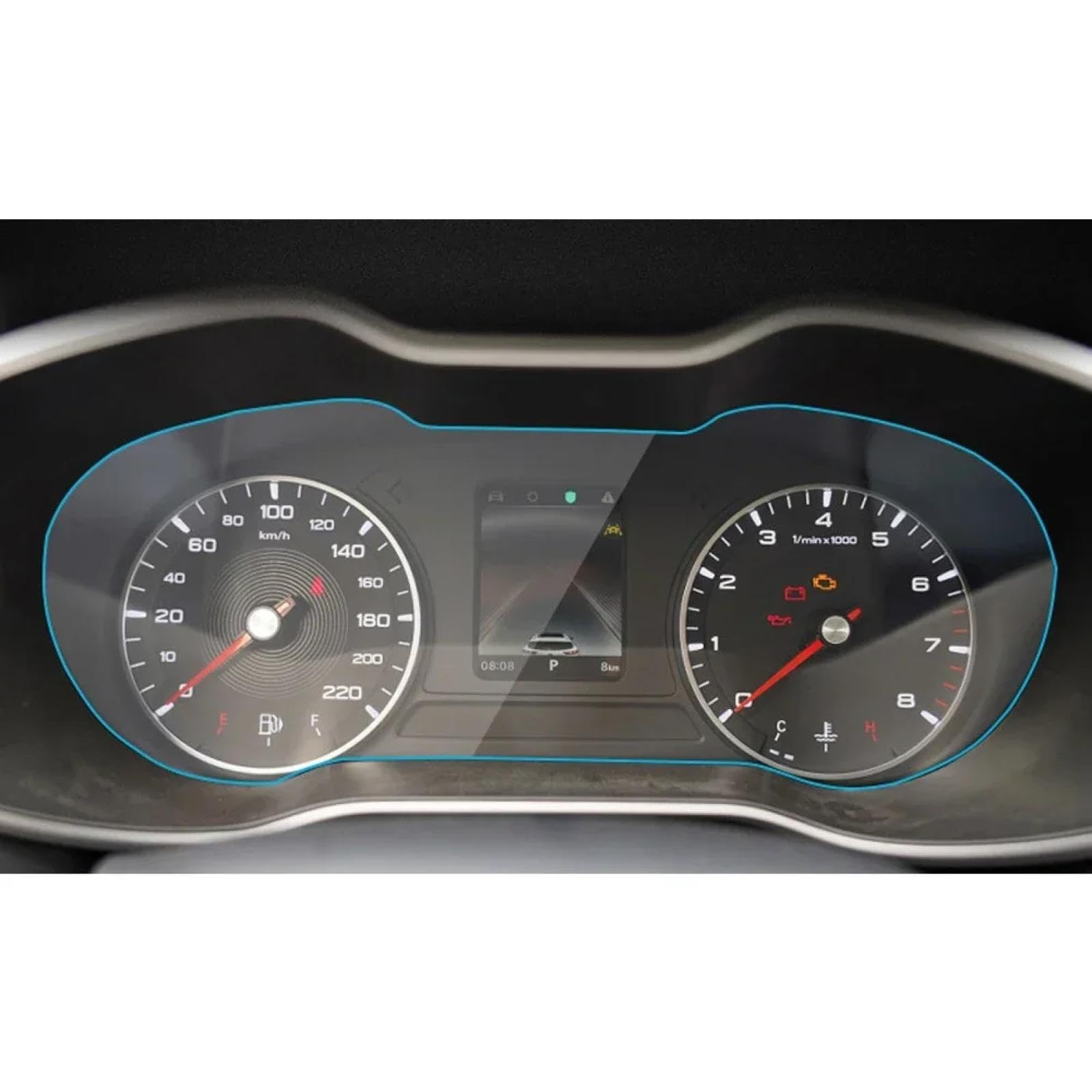 FQUIPCLU Navigation Schutzfolie für MG ZS 2020-2020 Auto-GPS-Navigation, Bildschirmschutzfolie aus gehärtetem Glas, Aufkleber (Instrumentenfolie) von FQUIPCLU