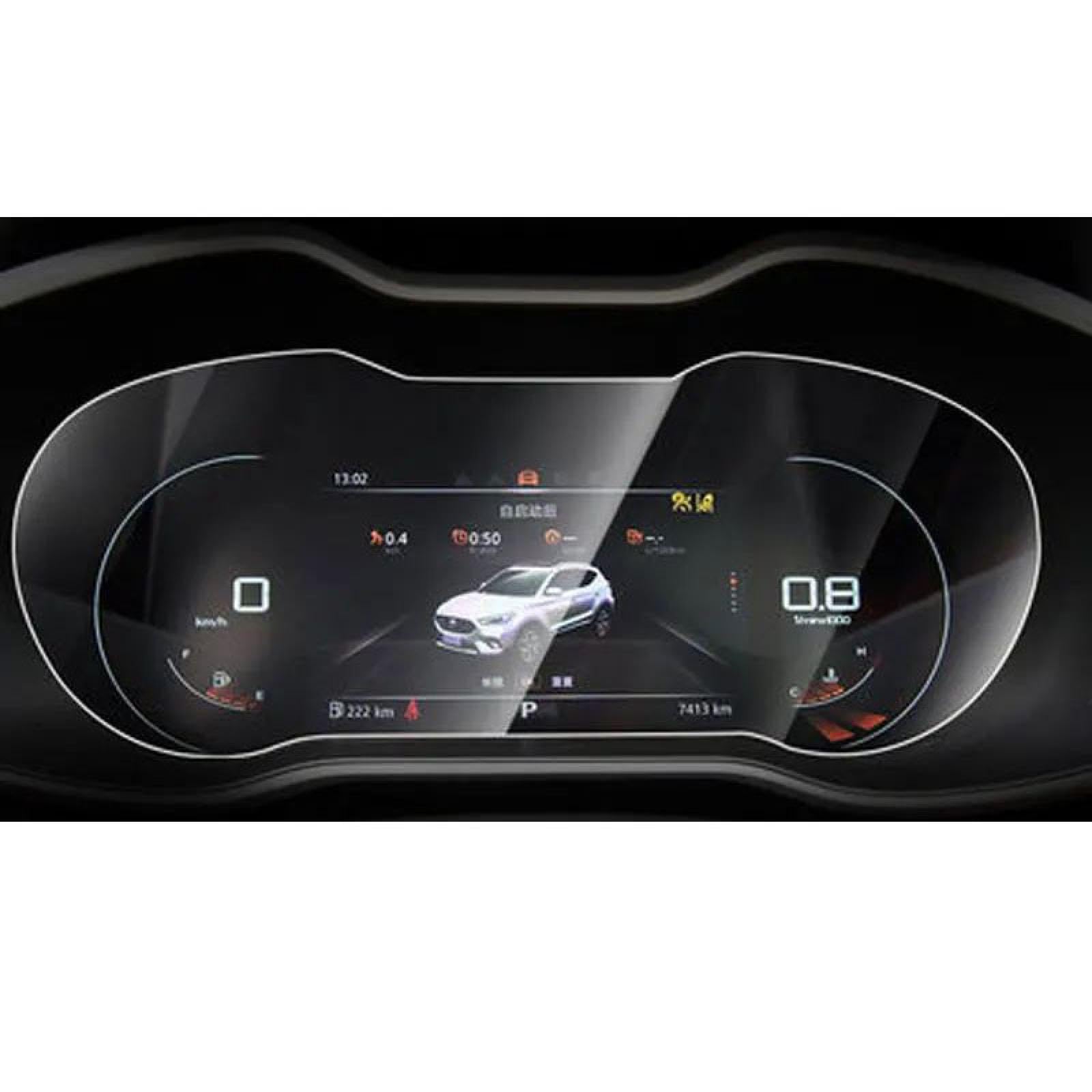 FQUIPCLU Navigation Schutzfolie für MG ZS Interior 2018-2020 Auto-GPS-Navigation, Displayschutzfolie aus gehärtetem Glas (für Instrument A) von FQUIPCLU