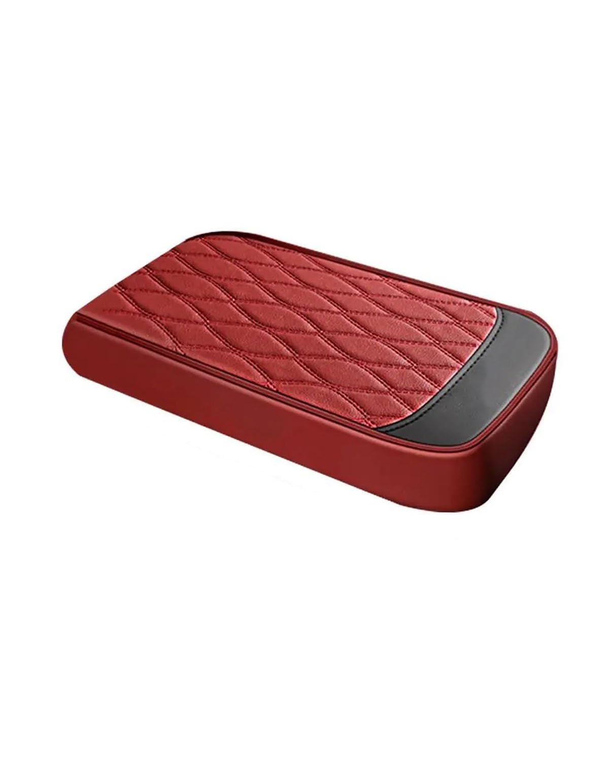 Auto-Armlehnenbox Auto Mittelarmlehne Box Matte Aufbewahrungsbox wasserdichte Mittelkonsole Weiche Kissen Memory Foam Abdeckung Schutz Für Autoinnenräume Auto-Mittelkonsolenbox(Red) von FQYYWL