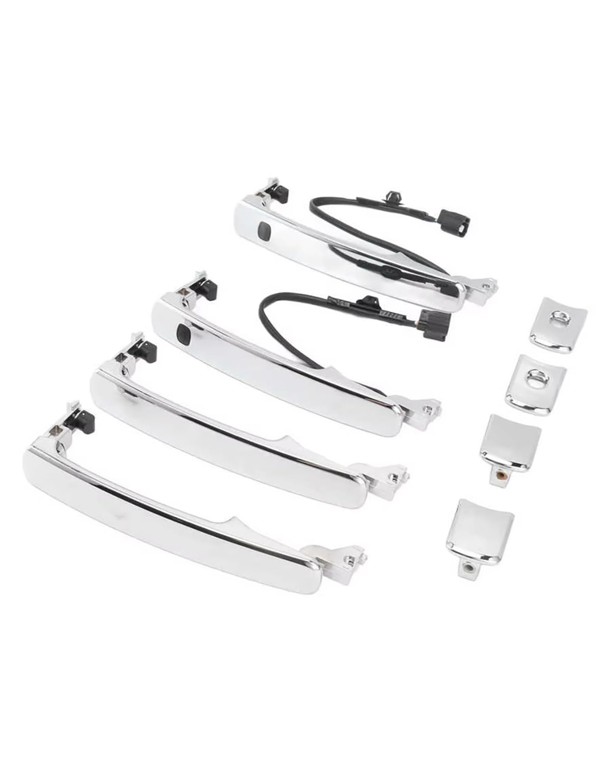 Auto Türgriff 4-teiliges Auto-Außentürgriff-Set 80640-CA012 ABS Silber Ersatz Für Rogue Für Murano Autotürgriffe Türgriff Außen von FQYYWL