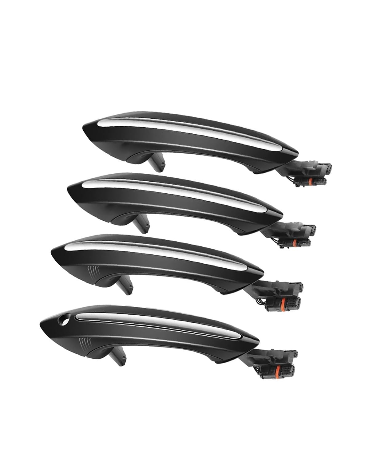 Auto Türgriff 4X Schwarz Außen Außentür Griff Set Für 5 6 7 Serie F07 F10 F11 F06 F12 F13 F01 F02 51217231931 51217231934 Türgriff Außen(Black) von FQYYWL