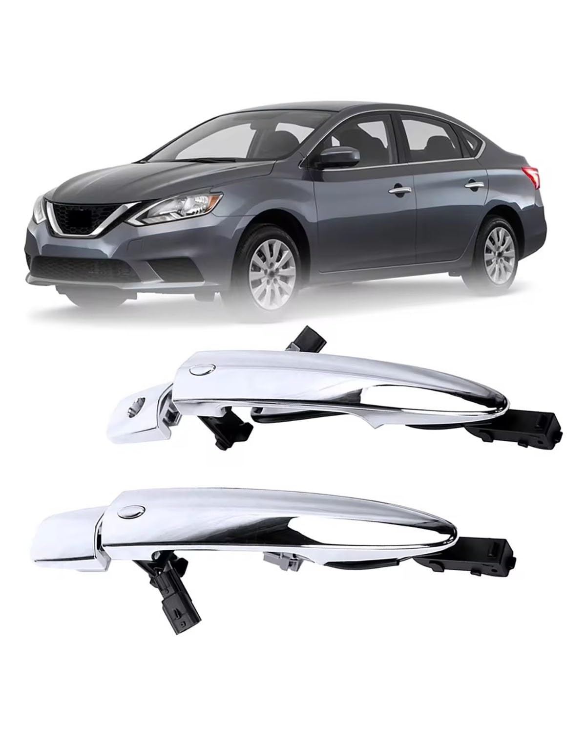 Auto Türgriff Auto Front Chrom Außentür Griffe Für Maxima Für Murano 2009-2014 Für Sentra 2013-2018 826469N00A 806451AA0A Türgriff Außen von FQYYWL