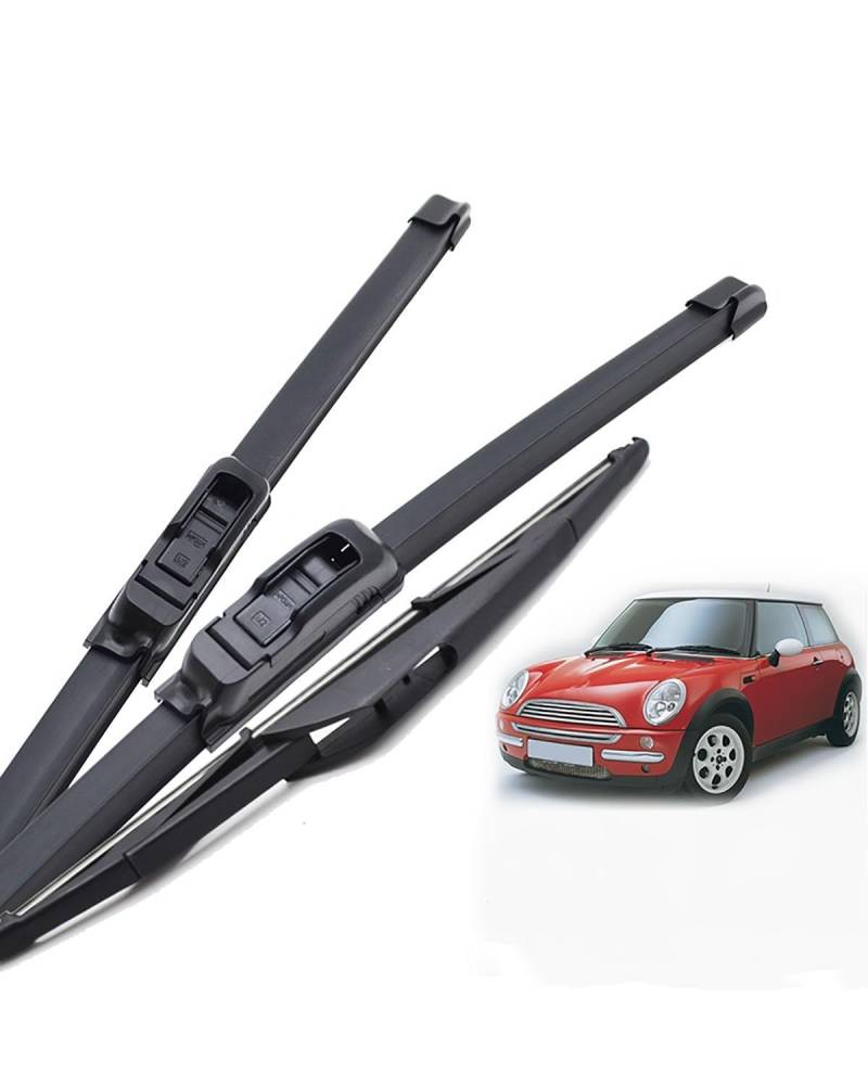 Auto Wischer Für Mini Für Cooper S One D Hatch R50 R53 2001 2002 2003 2004 Wischer Vorne Hinten Wischer Set Kit Windschutzscheibe Windschutz Fenster Scheibenwischerblätter von FQYYWL