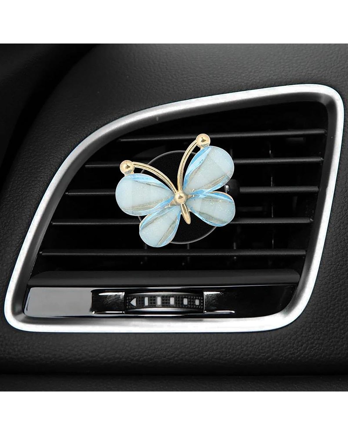 Car Perfum 1Pcs Auto Air Outlet Aromatherapie Clip Nette Auto Klimaanlage Parfüm Duft Diffusor Lufterfrischer Auto Zubehör Lufterfrischer(Baby Blue) von FQYYWL