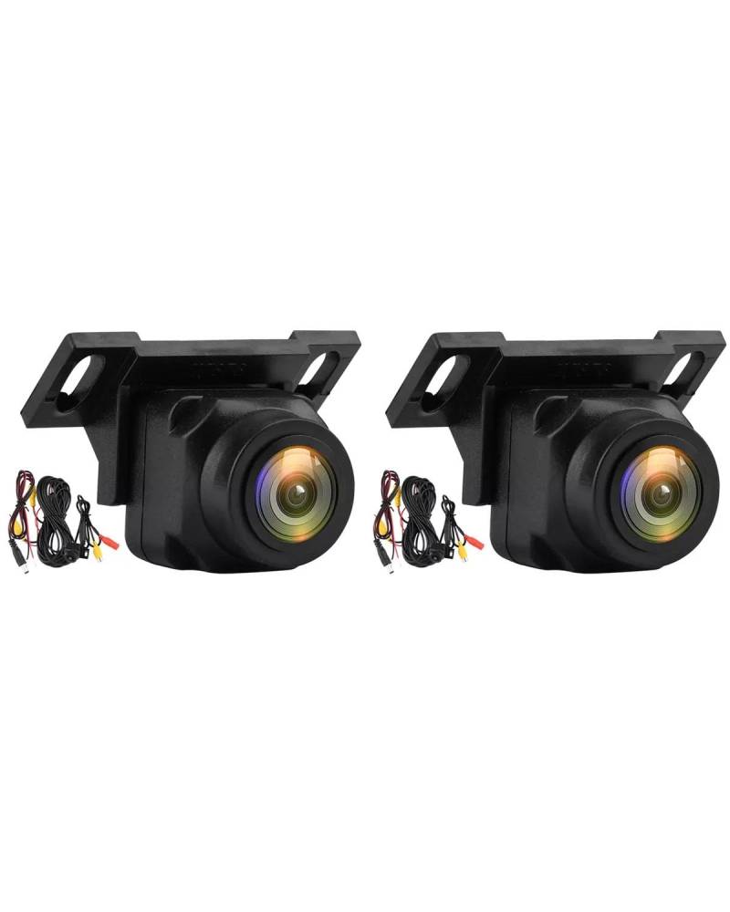 Dash Cam 1080P Auto Rückfahrkamera 170 ° Weitwinkel Einstellbar Anti-Interferenz Nacht wasserdichte Auto Parkplatz Backup-Kamera Dashcam(2Pcs) von FQYYWL