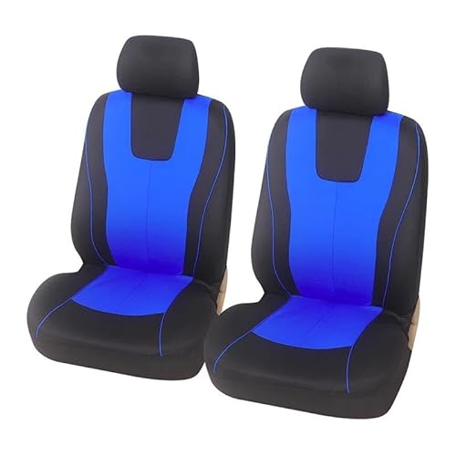 FQYYWL syshi Universal-Komplettset Autositzbezug Autositzbezüge Autositzschutz Van-Sitzbezüge(2 pcs Blue Front) von FQYYWL