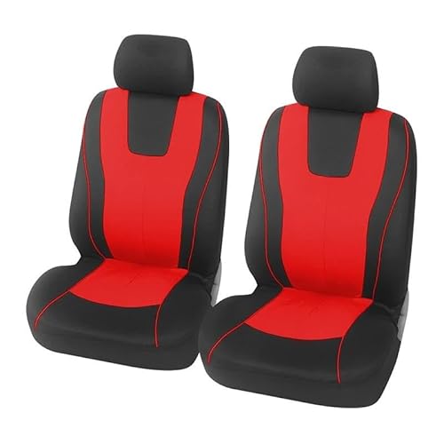 FQYYWL syshi Universal-Komplettset Autositzbezug Autositzbezüge Autositzschutz Van-Sitzbezüge(2 pcs red Front.) von FQYYWL