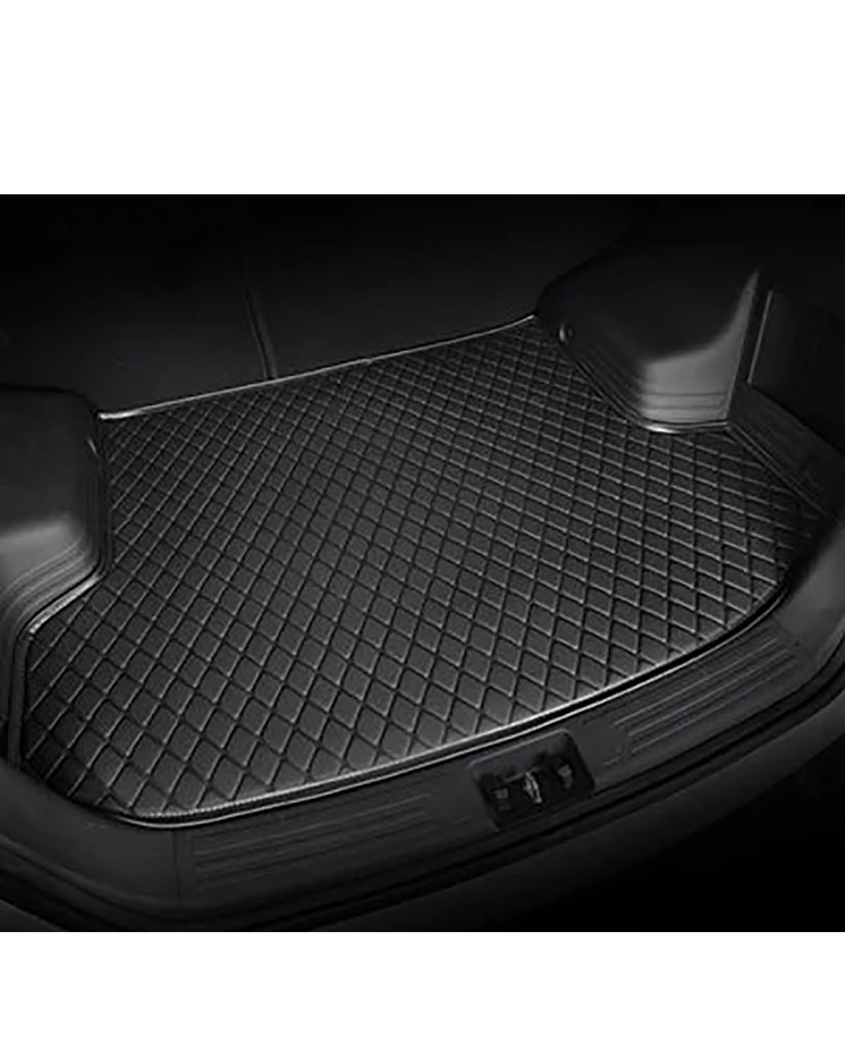 Kofferraumwanne Für XPENG Für G3 Für P7 Für P5 Für G9 Auto Cargo Liner Autos Zubehör Auto Kofferraummatte Kofferraummatte(All Black) von FQYYWL