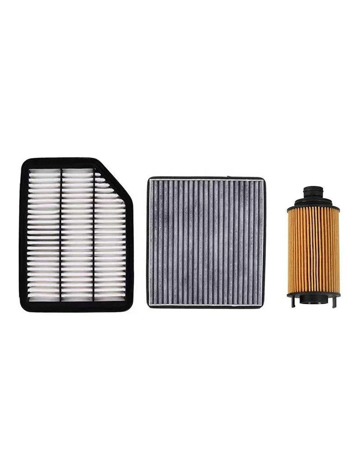 Luftfilter Für Chery Tiggo 3 1.6L 1.6MT 1.6CVT 2014-2020 Modell T11-1109111AC J60-8107910 Auto-Luftfilter-Innenraumfilter-Ölfilter-Set Autoluftfilter(3pcs) von FQYYWL