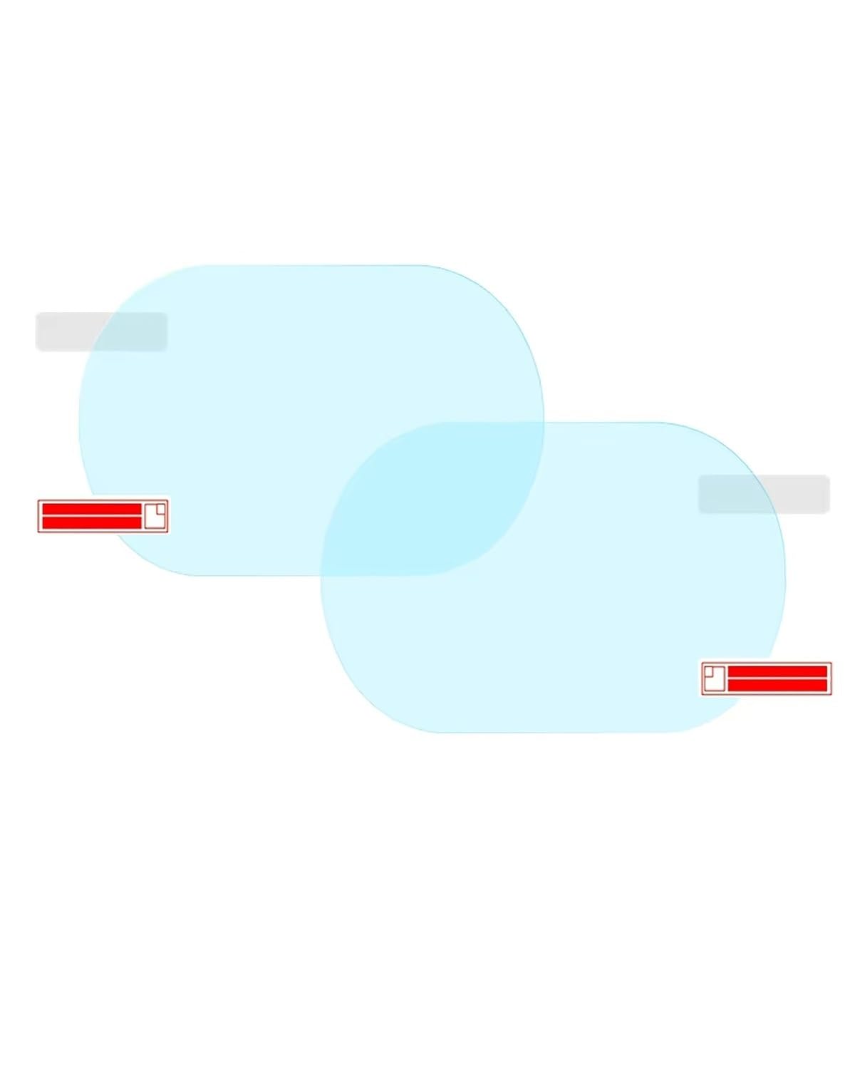 Rückansicht Auto Spiegelfolie Für Gol Für G5 Für G6 Für Voyage Für Saveiro 2009-2019 Rückspiegelfolien Regenfeste Antibeschlagfolien Autospiegelaufkleber(Oval 100mm x 150mm) von FQYYWL