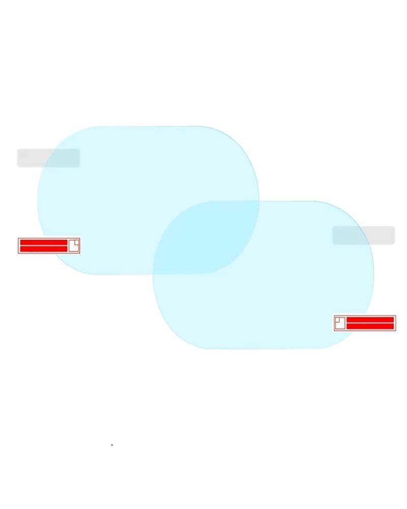 Rückansicht Auto Spiegelfolie Für X5 2007-2021 E70 F15 G05 Auto Rückspiegel Schutzfolie Anti Blenden Wasserdicht Regendicht Anti Nebel Autospiegelaufkleber(Oval 100mm x 150mm) von FQYYWL