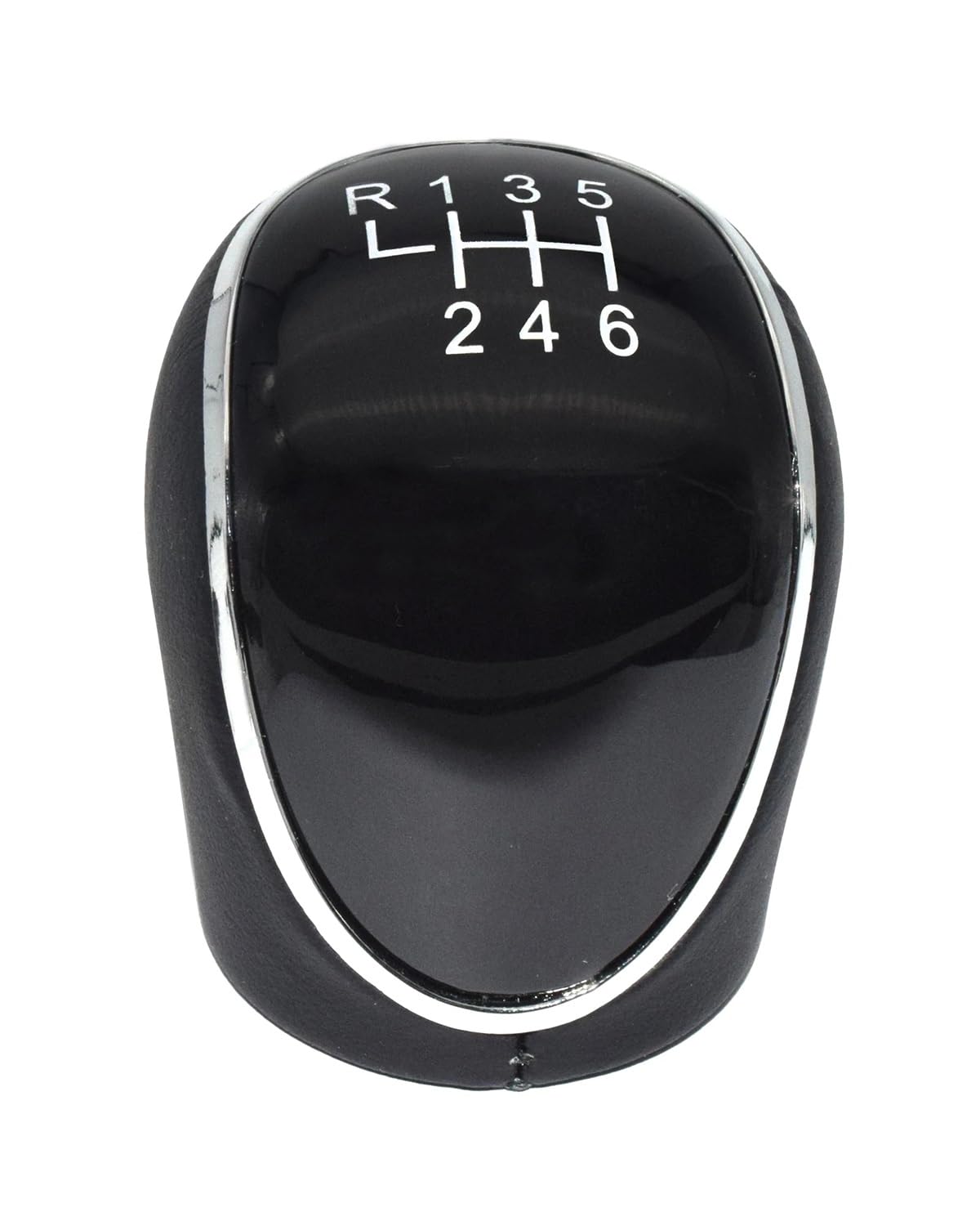 Schaltknauf Für Ford Für Focus MK3 S-MAX C-MAX Mondeo Galaxy Transit Black6 5-Gang-Auto-Schaltknauf Schalthebelstift Shift knob von FQYYWL