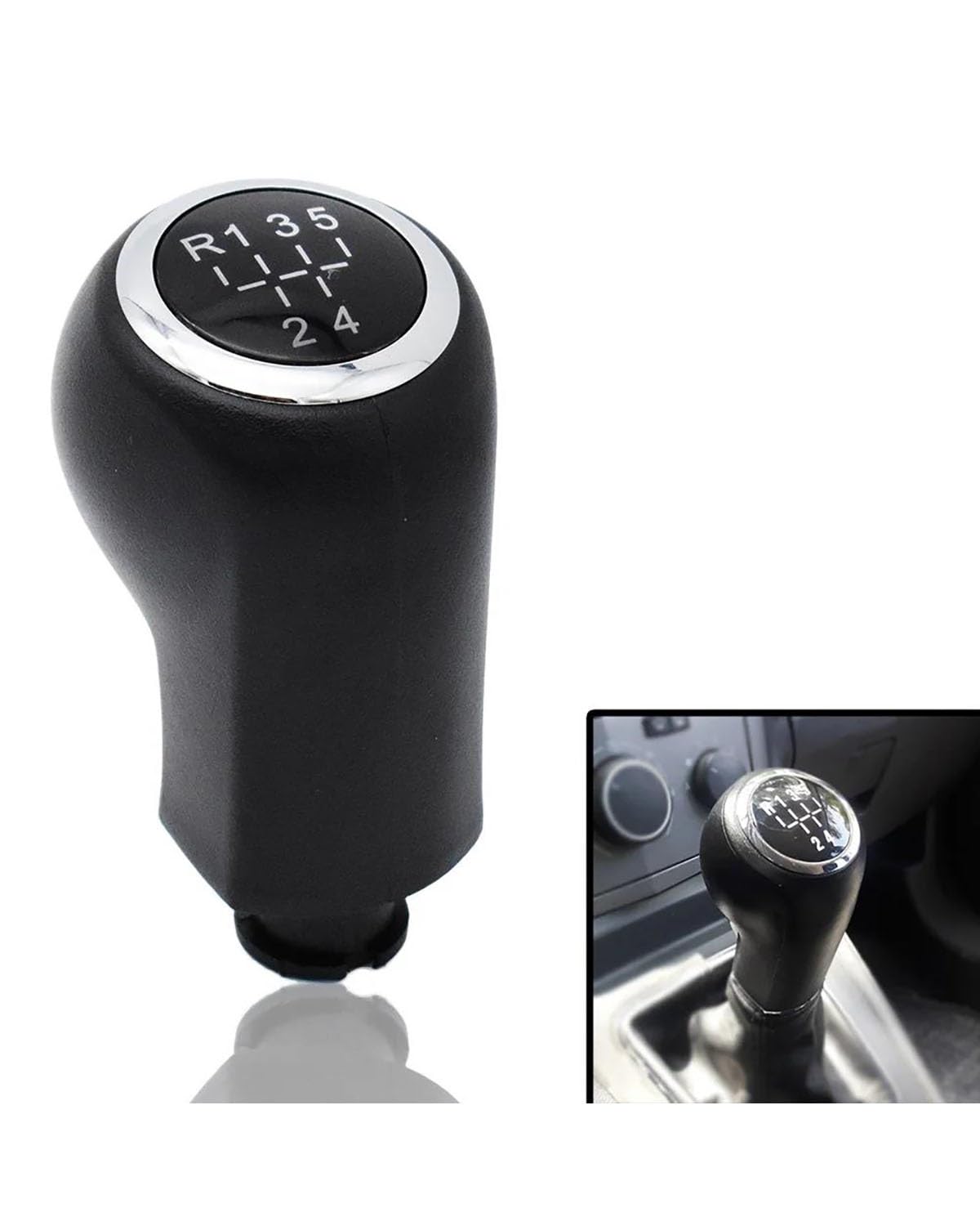 schaltknauf Für Vauxhall Für Astra H 2005 2006 2007 2008 2009 5 6-Gang-Schaltknauf Mit Leder-Boot-Abdeckung Auto schaltknauf(Shift knob) von FQYYWL