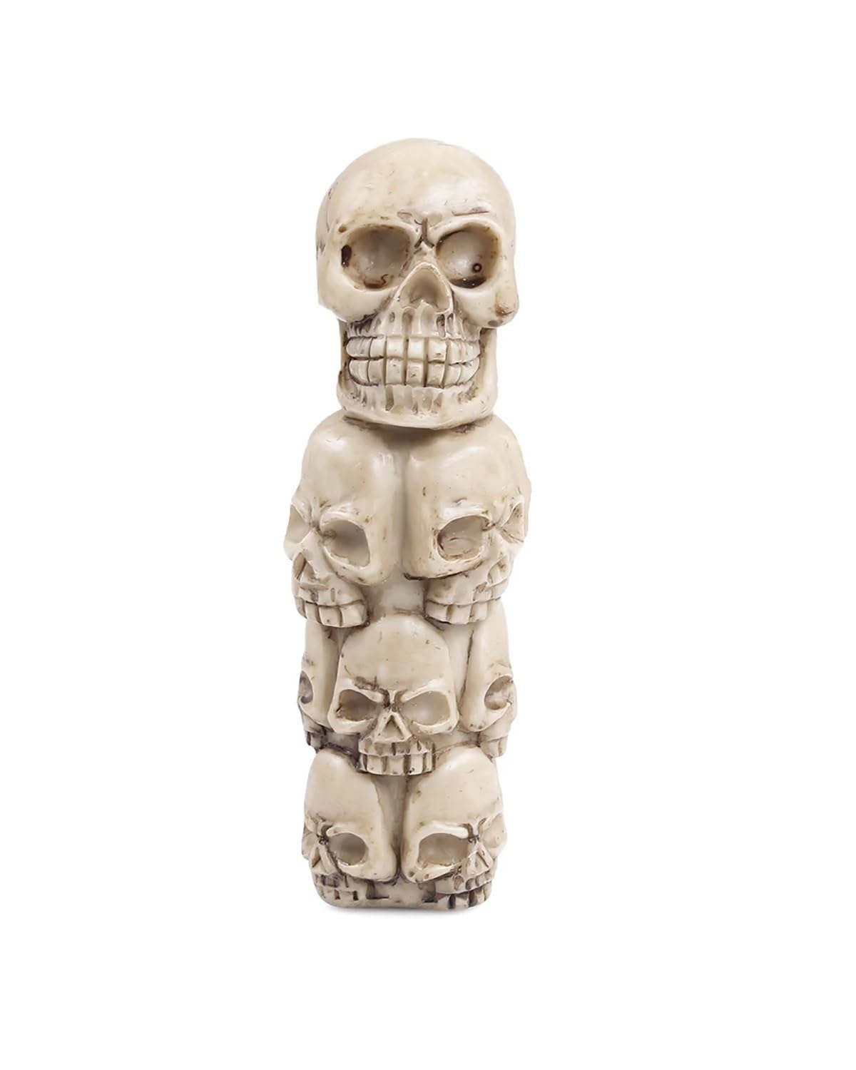 Schaltknauf Piratenstil Totenkopf-Schaltknauf Lebensechter Grüner Teufel Handschalthebel Kopfschalthebel Shift knob(Skull) von FQYYWL