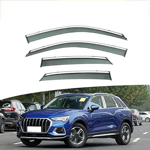 Auto Fenster Wind Deflektoren Visier für Audi Q3 2019+, Auto Seitenfenster Belüftete Visiere Regenschutz Zubehör Tür Fenster Guard Abdeckung von FQYZJDCZ