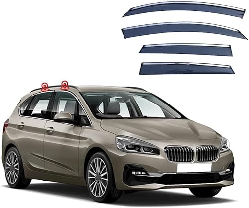 Auto Fenster Wind Deflektoren Visier für BMW 2 Series Wagon F45 2014+, Auto Seitenfenster Belüftete Visiere Regenschutz Zubehör Tür Fenster Guard Abdeckung von FQYZJDCZ