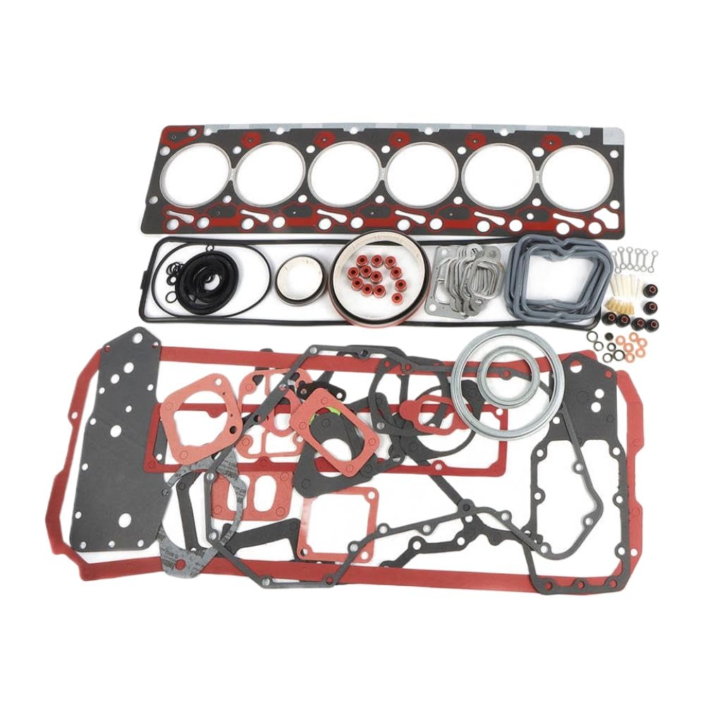 Dichtungssatz Kompatibel mit Motorüberholung, kompatibel mit Ram Pickup 89-98 6B 6BT 6BTA 5.9L S6D102 12V Baggerteile Komplettset von FQkBEX