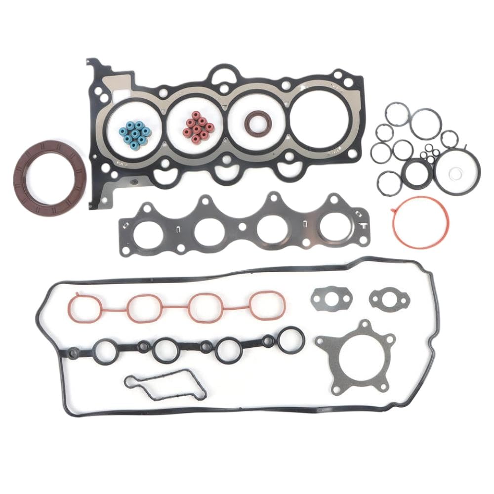 Motordichtungssatz, kompatibel mit 1,6-Liter-Modellen von 2009–2020, Teilenummern 20910-2BB03, 28411-2B600, 22443-2B800, 22224-2B011, 21421-2B020 von FQkBEX