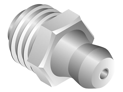 FRANTOS 10 Stück DIN 71412 Kegelschmiernippel H1 “gerade“ M 10x1 - Stahl 5.8 verzinkt - Schmiernippel Abschmiernippel Fettnippel von FRANTOS