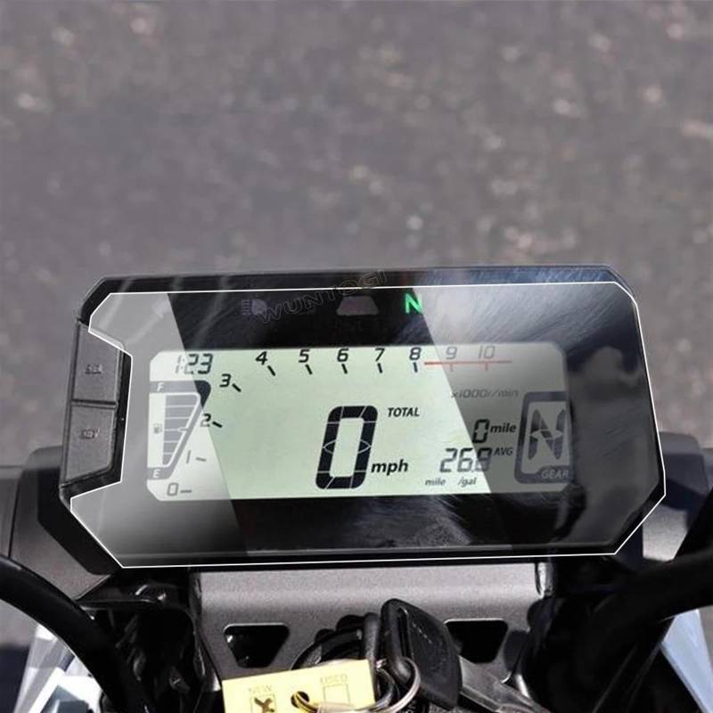 Motorrad Cluster Kratzschutzfolie Für Grom 2021 2022 Motorrad Zubehör Scratch Cluster Screen Dashboard Schutz Instrument Film(2 Sets) von FRDUIEW