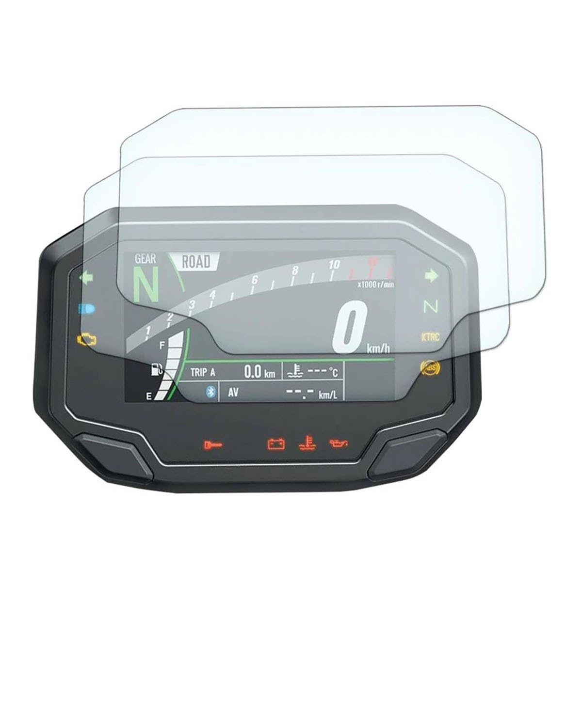 Motorrad Cluster Kratzschutzfolie Für KA&WASAKI Für Ninja650 Für Z650 Für Z900 2020 Motorrad Screen Protector Instrument Tacho Cluster Kratzschutz Film(2 Pieces) von FRDUIEW